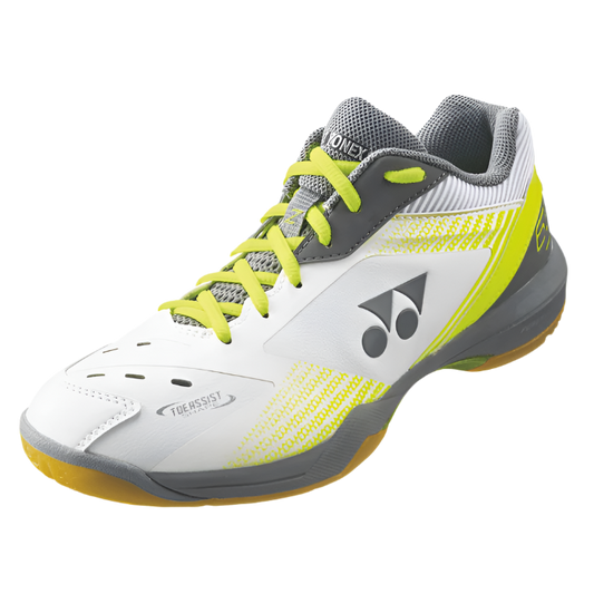 Yonex Badminton Shoe Power Cushion 65Z Women (White/Lime) - Nexus Badminton