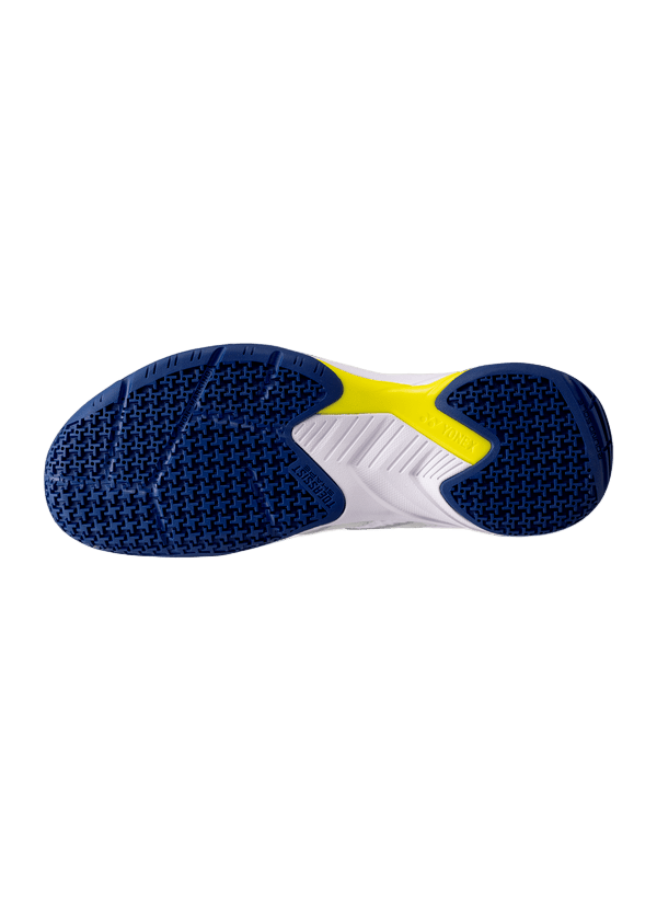 Yonex Badminton Shoe Power Cushion Cascade Accel Unisex (White/Navy) - Nexus Badminton