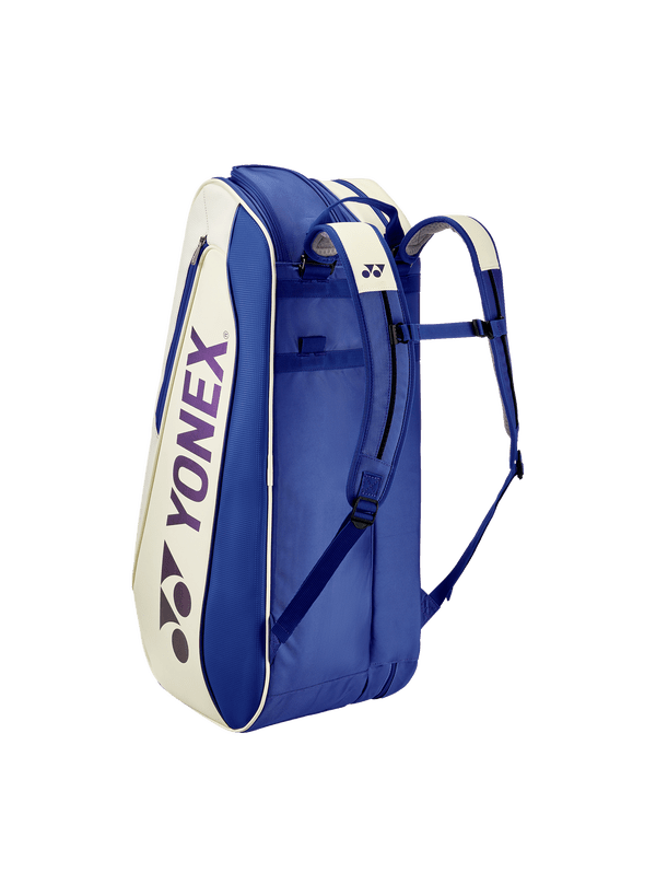 Yonex Expert 6 Racquet Bag (White/Deep Blue) - Nexus Badminton
