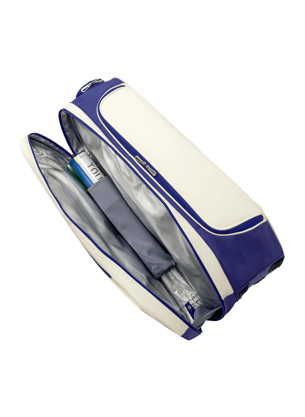 Yonex Expert 6 Racquet Bag (White/Deep Blue) - Nexus Badminton