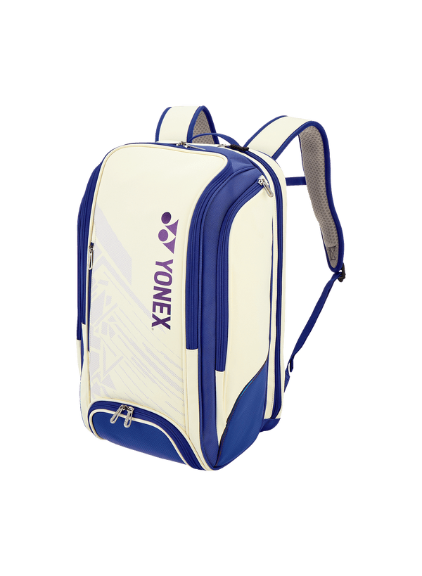 Yonex Expert Backpack (White/Deep Blue) - Nexus Badminton
