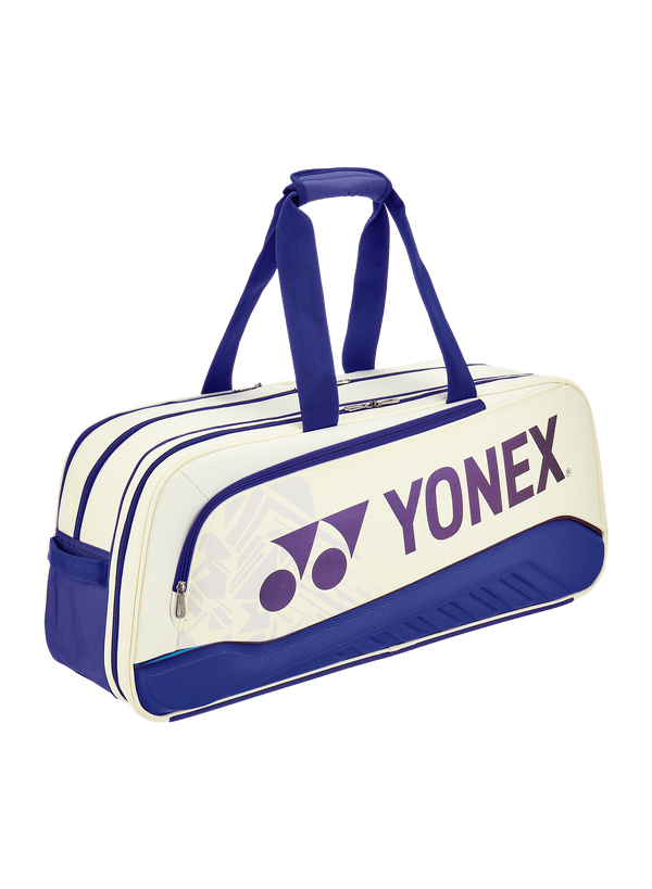 Yonex Expert Tournament Bag (White/Deep Blue) - Nexus Badminton