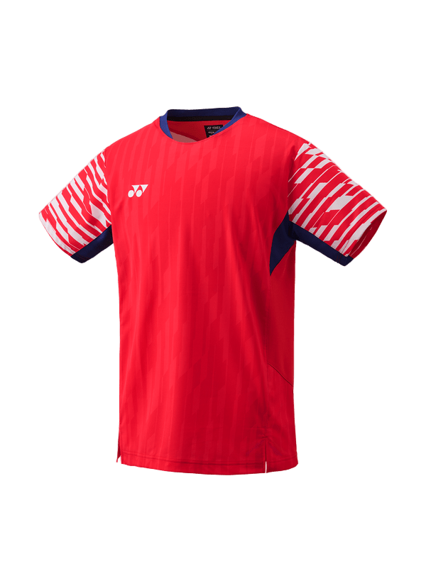 Yonex Men's Crew Neck Shirt 10644 (Clear Red) - Nexus Badminton