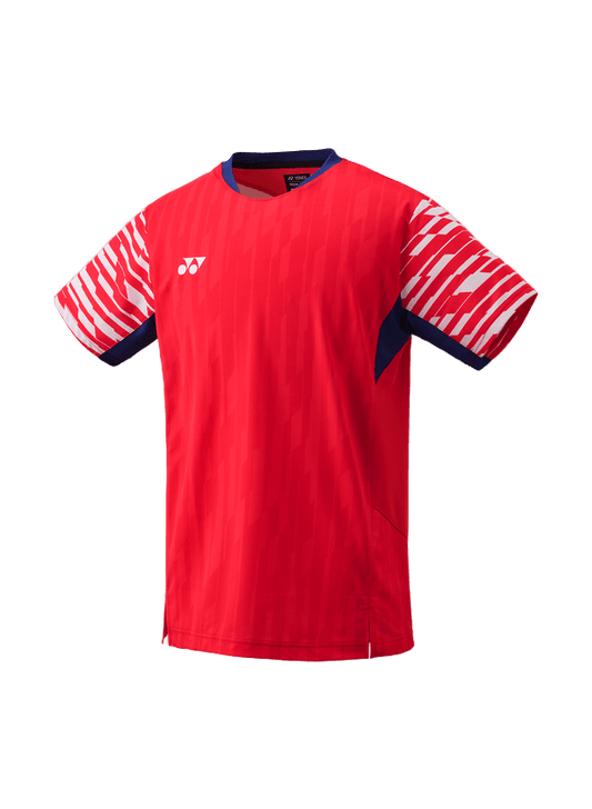 Yonex Men's Crew Neck Shirt 10644 (Clear Red) - Nexus Badminton