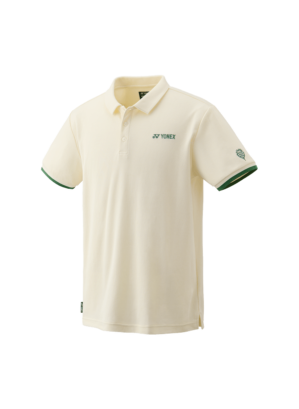 Yonex Men's Polo Shirt 10702 (Ice Beige) - Nature Series Limited Edition - Nexus Badminton