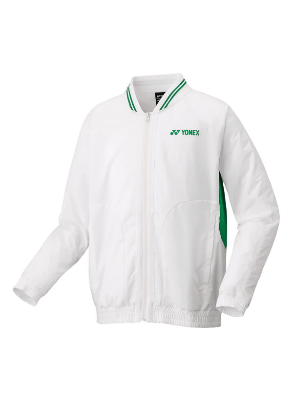 Yonex Unisex Warm-Up Jacket 50156 (White) - Nexus Badminton Yonex Unisex Warm-Up Jacket 50156 (White) - Nexus Badminton