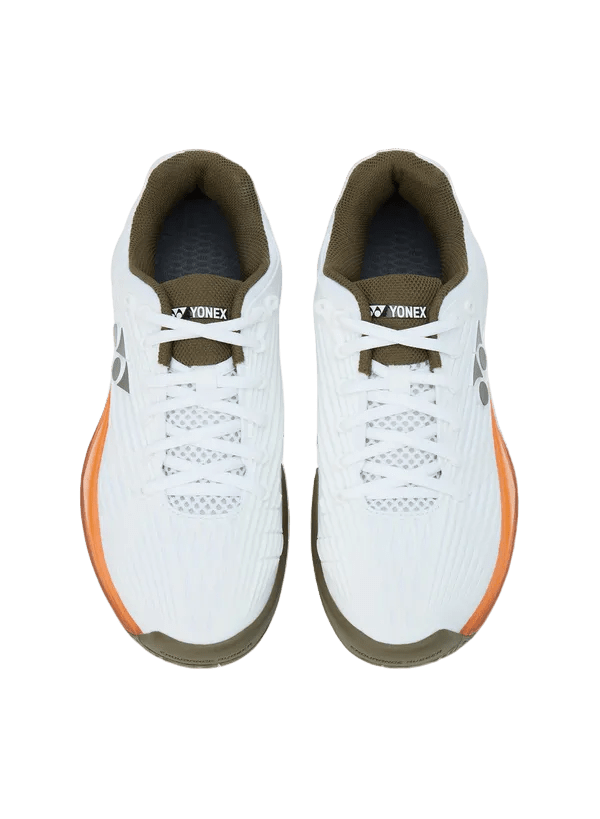 Yonex Tennis Shoe Power Cushion Eclipsion 5 Men (White/Brown) - Nexus Badminton