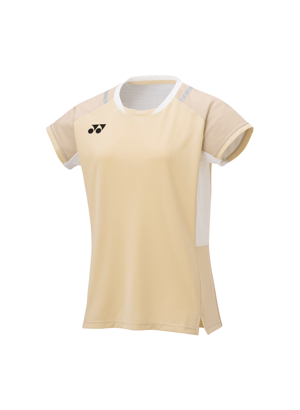 Yonex Women's Crew Neck Shirt 20845 (Ice Beige) - Nexus Badminton