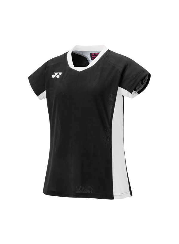 Yonex Women's Crew Neck Shirt 20848 (Black) - Nexus Badminton