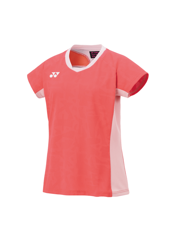 Yonex Women's Crew Neck Shirt 20848 (Coral Red) - Nexus Badminton