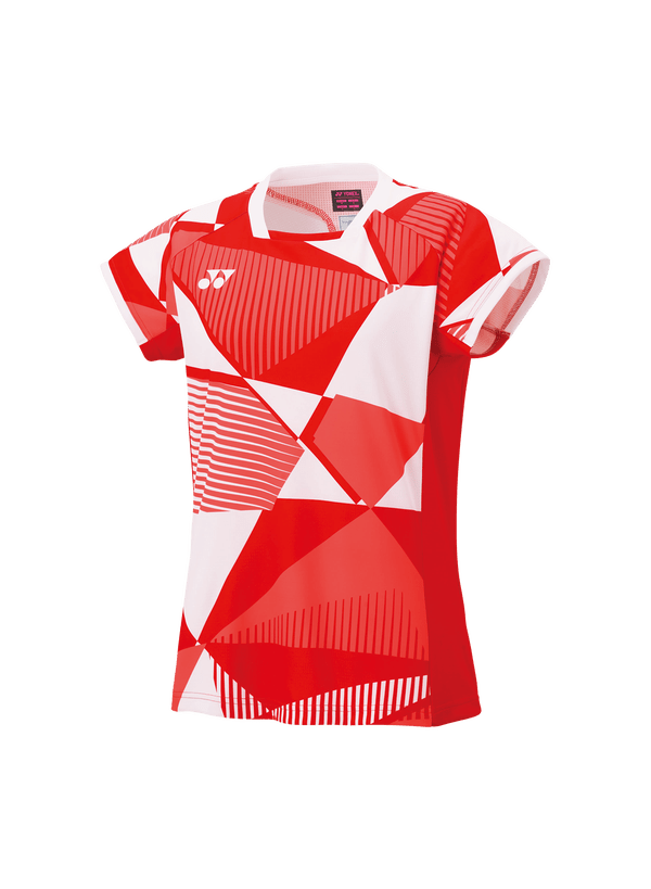 Yonex Women's Crew Neck Shirt 20850 (Tango Red) - Nexus Badminton