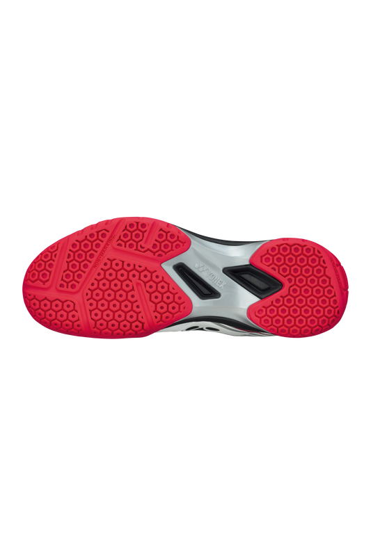 Yonex Badminton Shoe Power Cushion 65X3 Unisex (White/Red) - Nexus Badminton