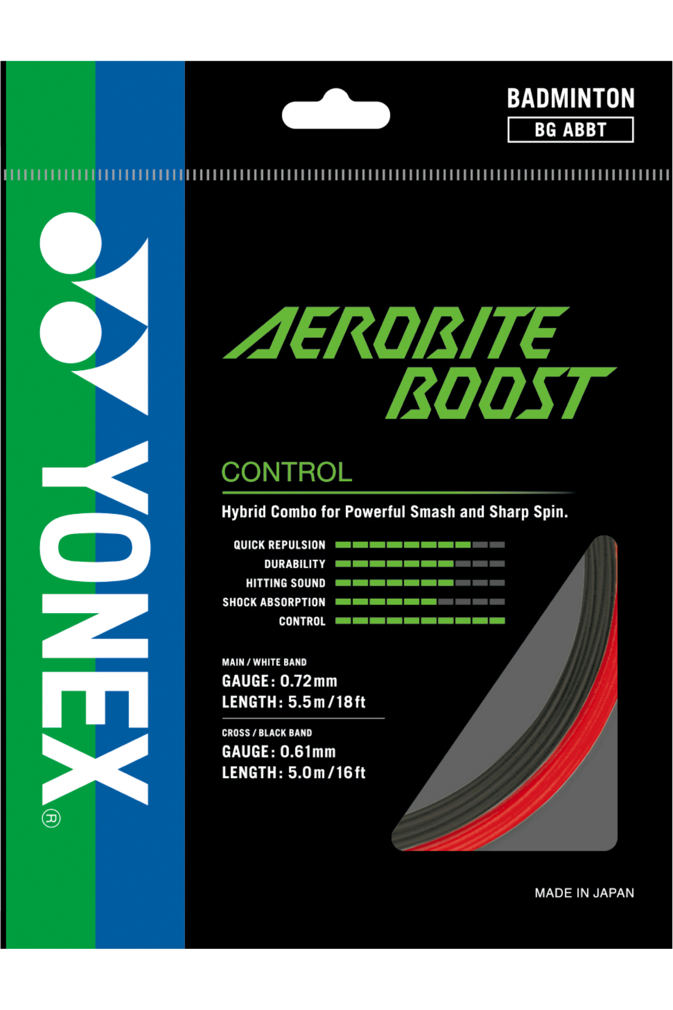 Yonex Badminton String Aerobite Boost - 10m Set & 200m Reel Yonex Badminton String Aerobite Boost - 10m Set & 200m Reel