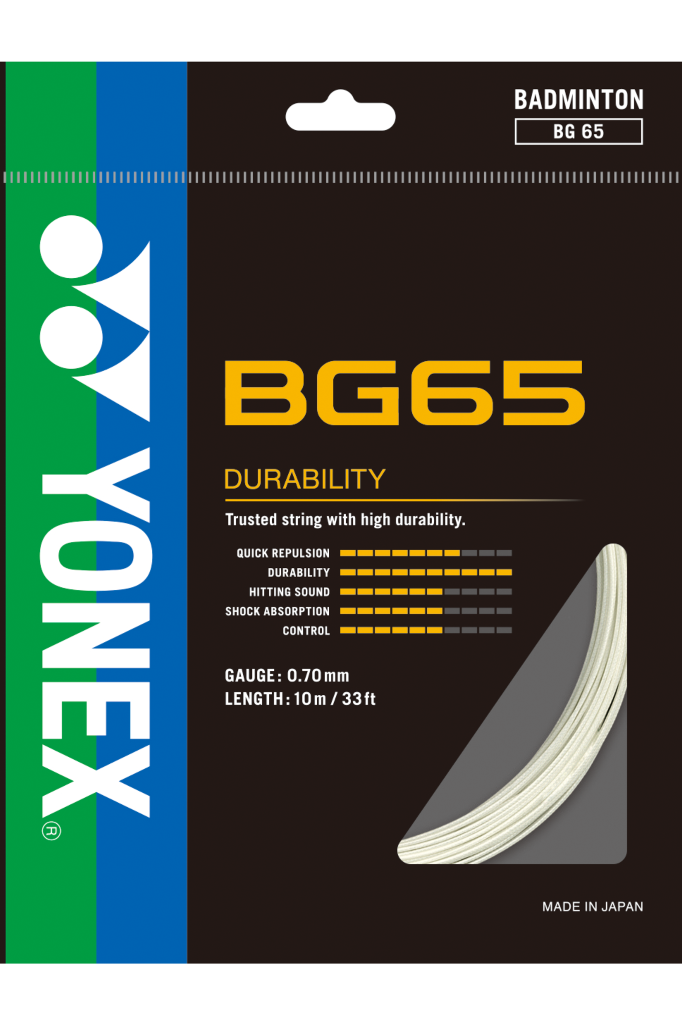 Yonex Badminton String BG65 - 10m Set & 200m Reel - Nexus Badminton