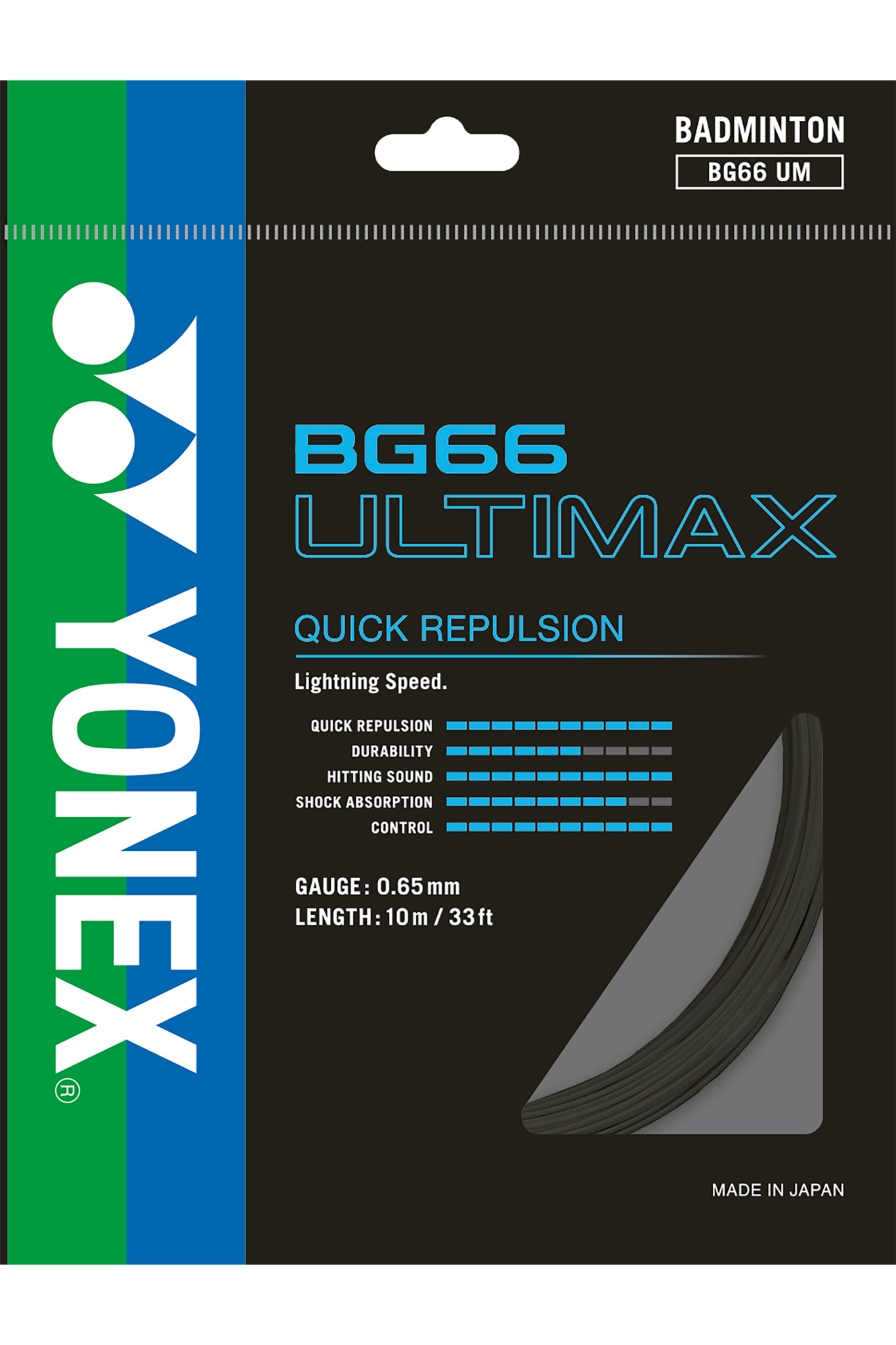 Yonex Badminton String BG66 Ultimax - 10m Set & 200m Reel - Nexus Badminton