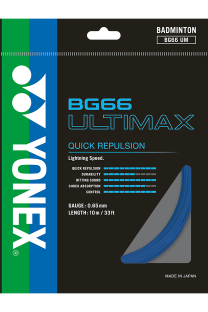 Yonex Badminton String BG66 Ultimax - 10m Set & 200m Reel - Nexus Badminton