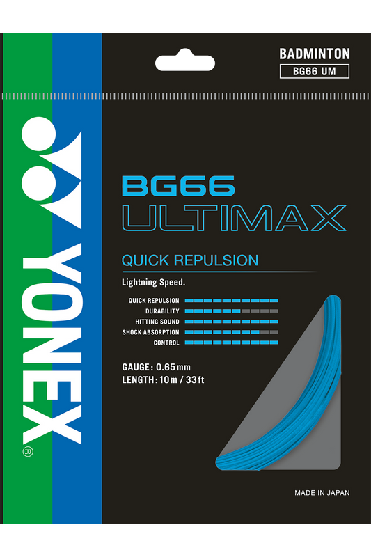Yonex Badminton String BG66 Ultimax - 10m Set & 200m Reel - Nexus Badminton