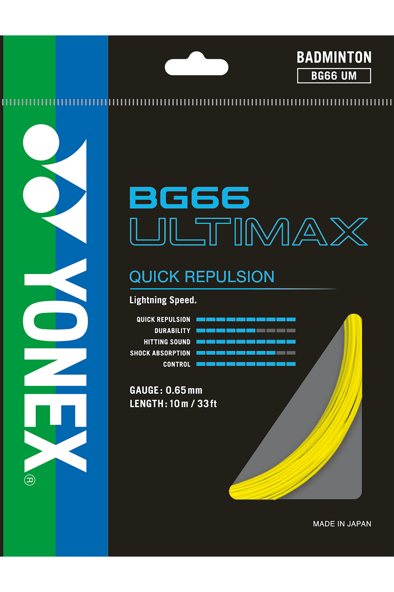 Yonex Badminton String BG66 Ultimax - 10m Set & 200m Reel - Nexus Badminton