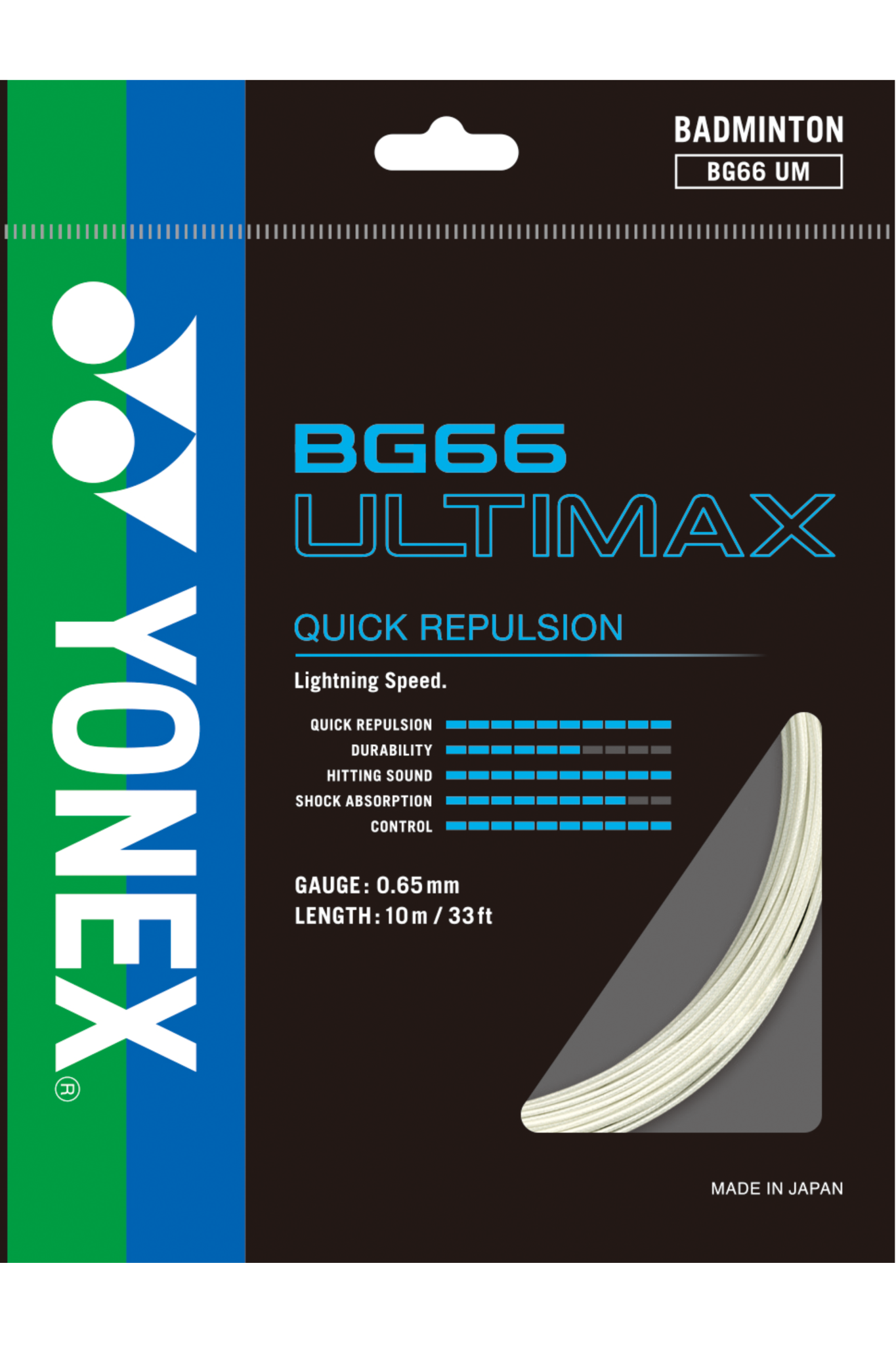 Yonex Badminton String BG66 Ultimax - 10m Set & 200m Reel - Nexus Badminton