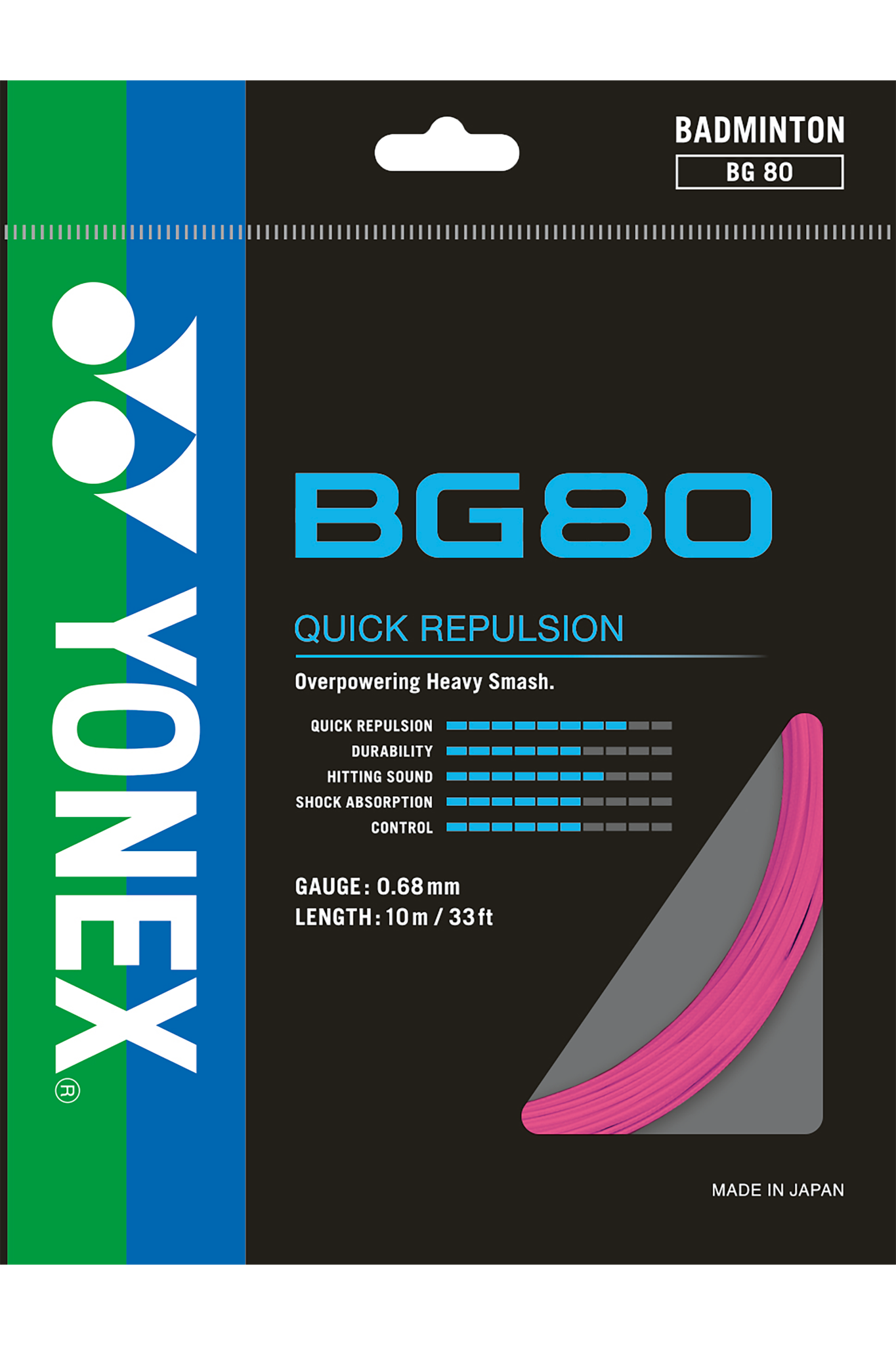 Yonex Badminton String BG80 - 10m Set & 200m Reel - Nexus Badminton