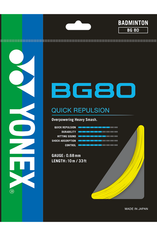 Yonex Badminton String BG80 - 10m Set & 200m Reel - Nexus Badminton