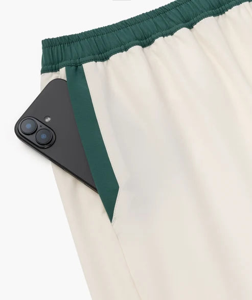 Yonex Men's Shorts 15284 Pearl Beige pocket detail