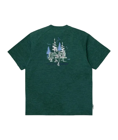 Yonex Unisex T-Shirt 16946 New Turquoise back view
