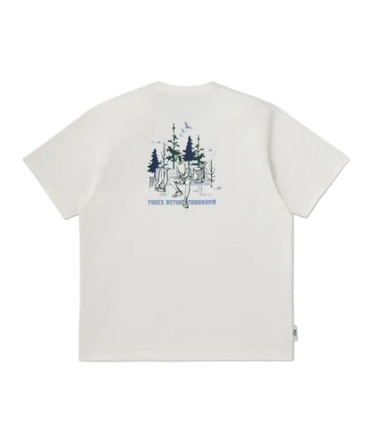 Yonex Unisex T-Shirt 16946 Pearl Beige back view
