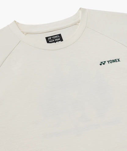 Yonex Unisex T-Shirt 16946 Pearl Beige collar detail