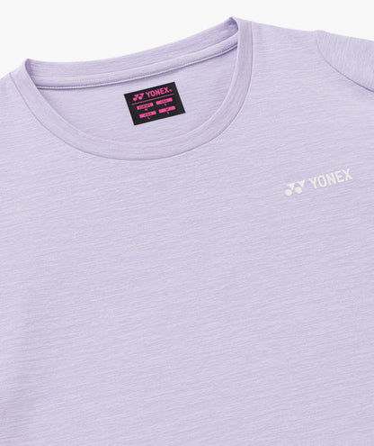 Yonex Women's T-Shirt 16948 Pale Lilac collar detail