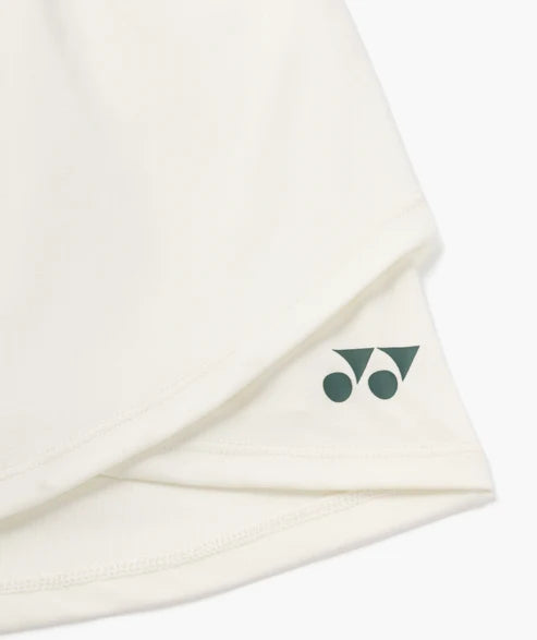 Yonex Women's Skort 26236 Pearl Beige logo detail
