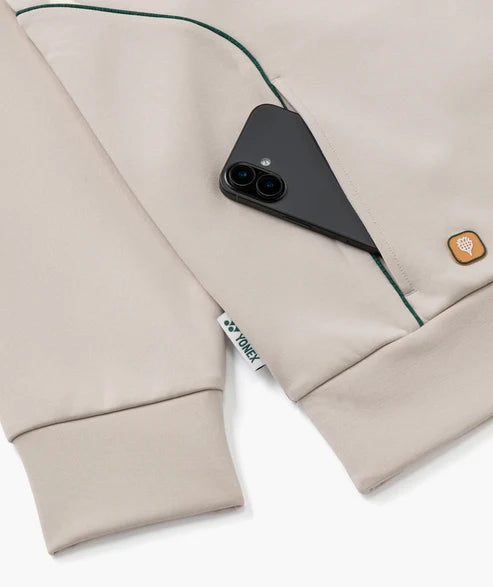 Yonex Unisex Warm-Up Jacket 51073 (Light Brown) - Nature Series Limited Edition