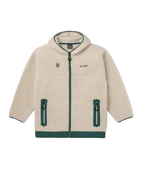 Yonex Unisex Warm-Up Jacket 51074 Light Brown front view