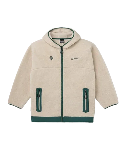 Yonex Unisex Warm-Up Jacket 51074 Light Brown front view