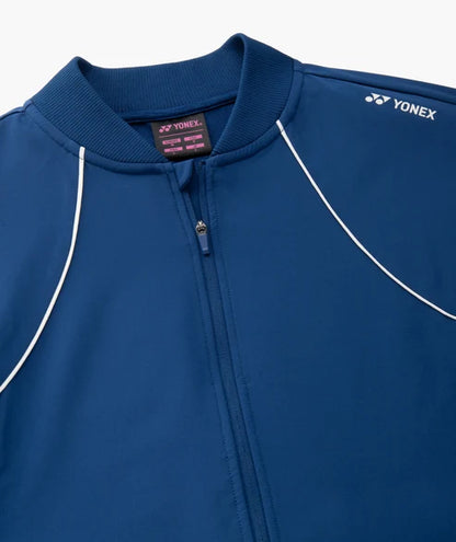 Yonex Women's Warm-Up Jacket 58121 Dark Navy collar detail