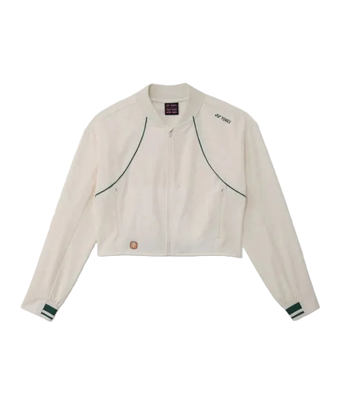 Yonex Women's Warm-Up Jacket 58121 Pearl Beige front view