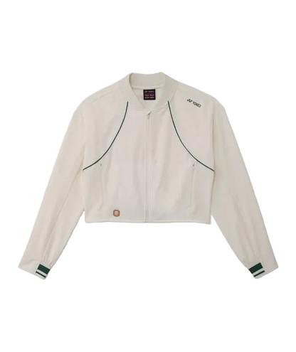 Yonex Women's Warm-Up Jacket 58121 Pearl Beige front view