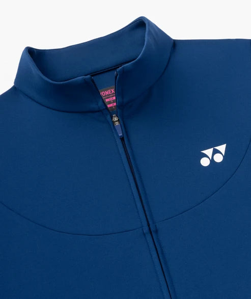 Yonex Women's Warm-Up Jacket 58122 Dark Navy collar detail