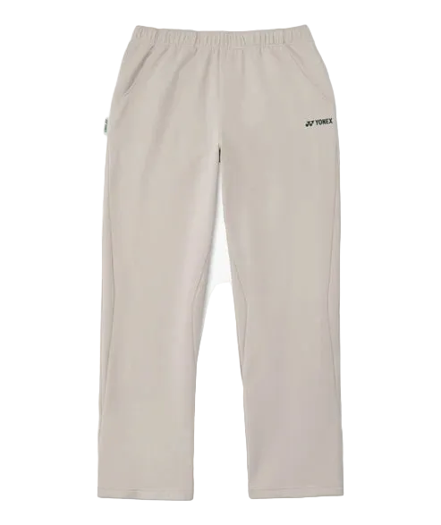 Yonex Unisex Warm-Up Pants 61073 Light Brown front view