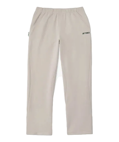 Yonex Unisex Warm-Up Pants 61073 Light Brown front view