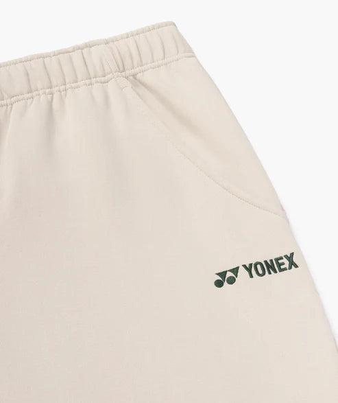 Yonex Unisex Warm-Up Pants 61073 Light Brown logo detail
