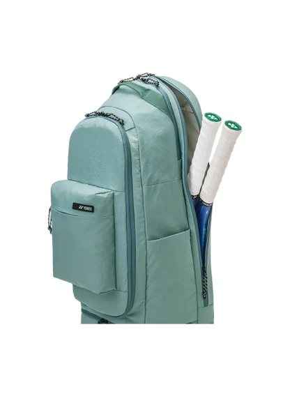 Yonex Compact Racquet Backpack Smoke Mint racquet compartment