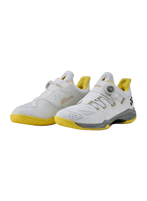 Yonex Badminton Shoe 88 Dial 3 Unisex (White/Yellow)