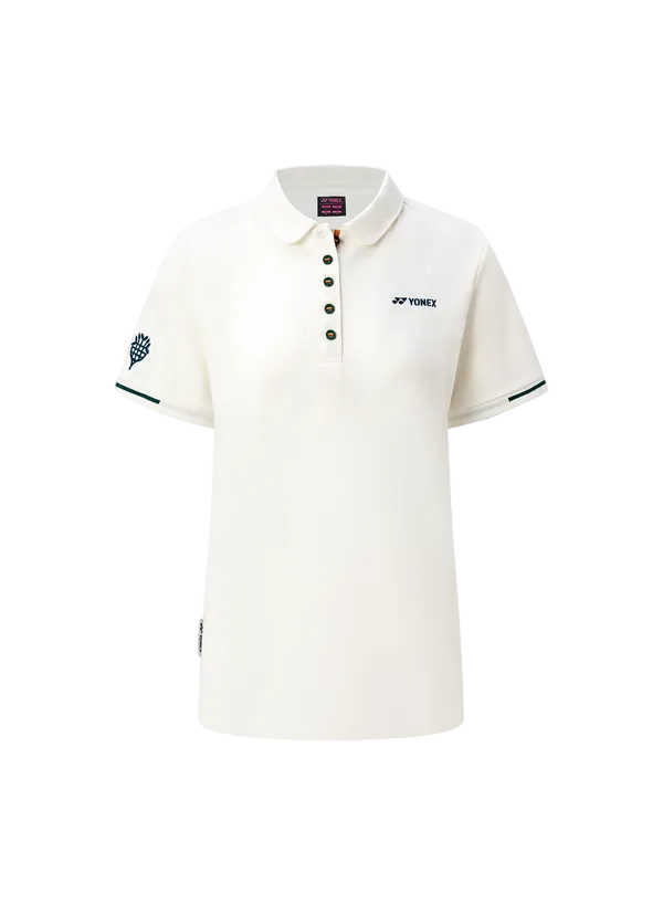 Yonex Women's Polo Shirt 21006 (Pearl Beige) - Nature Series Limited Edition