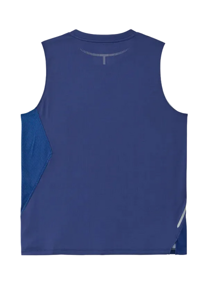 Yonex Men's Sleeveless Top 10798 Dark Blue back view
