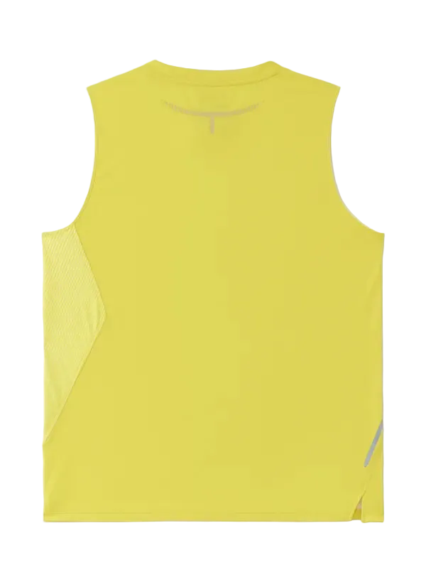 Yonex Men's Sleeveless Top 10798 Laser Yellow back view