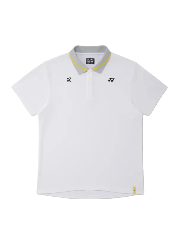 Yonex Unisex Polo Shirt 10819 White VA Edition front view