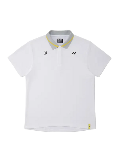 Yonex Unisex Polo Shirt 10819 White VA Edition front view