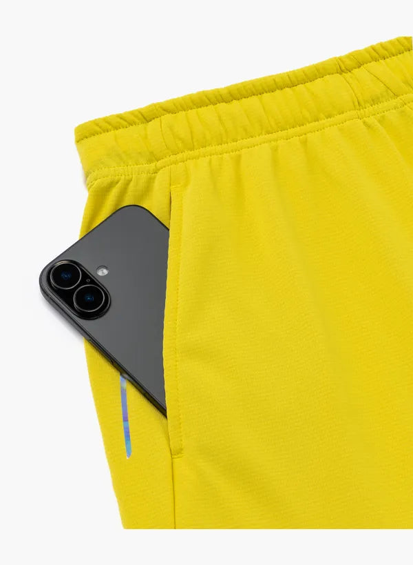 Yonex Men's Shorts 15277 Laser Yellow VA Edition pocket detail