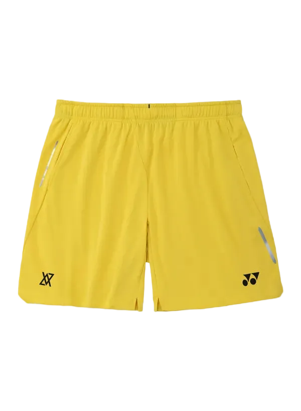 Yonex Men's Shorts 15277 Laser Yellow VA Edition front view